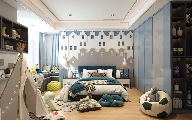 thiết kế nội thất phòng ngủ trẻ em cho bé trai