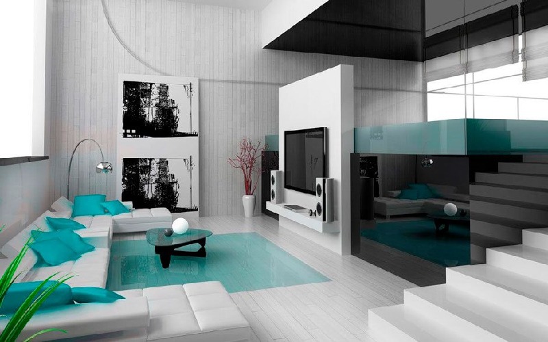 thiết kế nội thất phòng khách nhà phố phong cách hiện đại