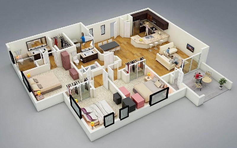 Thiết kế nội thất chung cư 80m2